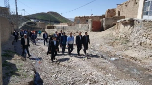 بازدید رئیس مدیریت بحران شهرستان از مناطق سیل زده روستای آبجهان 2