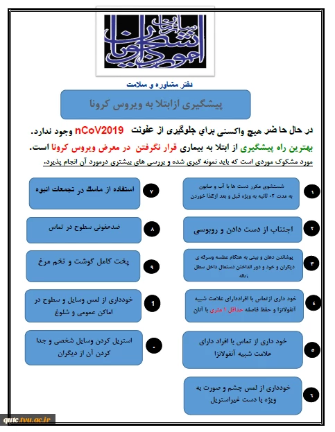 پیشگیری ازابتلا به ویروس کرونا 2