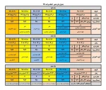 جدول زمان بندی بازه اول و دوم و سوم انتخاب واحد نیمسال ۹۹۱ 4