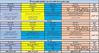 انتخاب واحد تمدید شد..