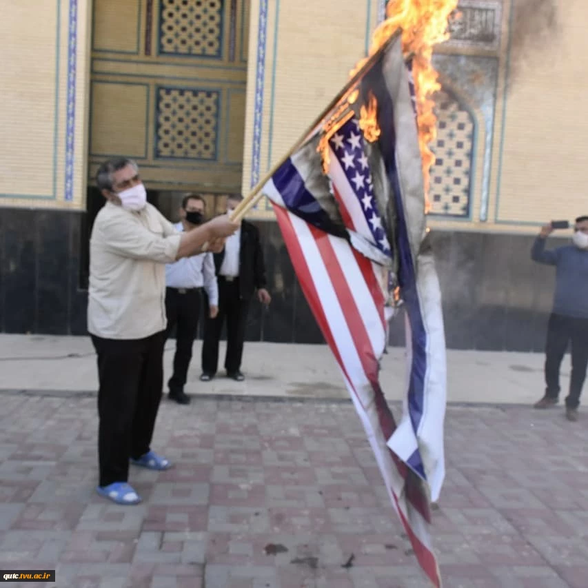 گزارش تصویری از حضور مهندس طاهری بمناسبت ۱۳آبان ماه درمحل دانشگاه آزاد اسلامی قوچان 3