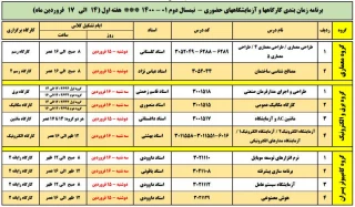 اطلاعیه مهم کلاسهای حضوری نیمسال 002 - در سال 1401