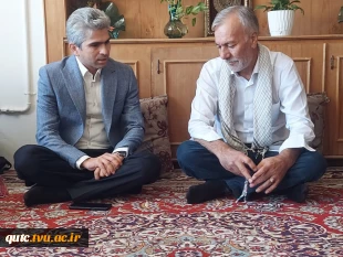 سرپرست آموزشکده فنی شهید رجایی قوچان با همکار بازنشسته جانباز جنگ تحمیلی جناب آقای دهقان دیدار و یاد و خاطره آن جانباز عزیز را گرامی داشتند. 2