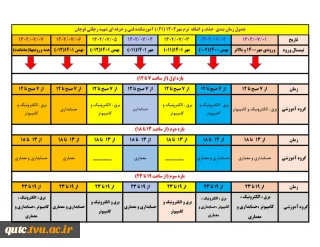 اطلاعیه شماره (۵): جدول زمانبندی حذف و اضافه ترم مهر ۱۴۰۲ (۰۲۱)