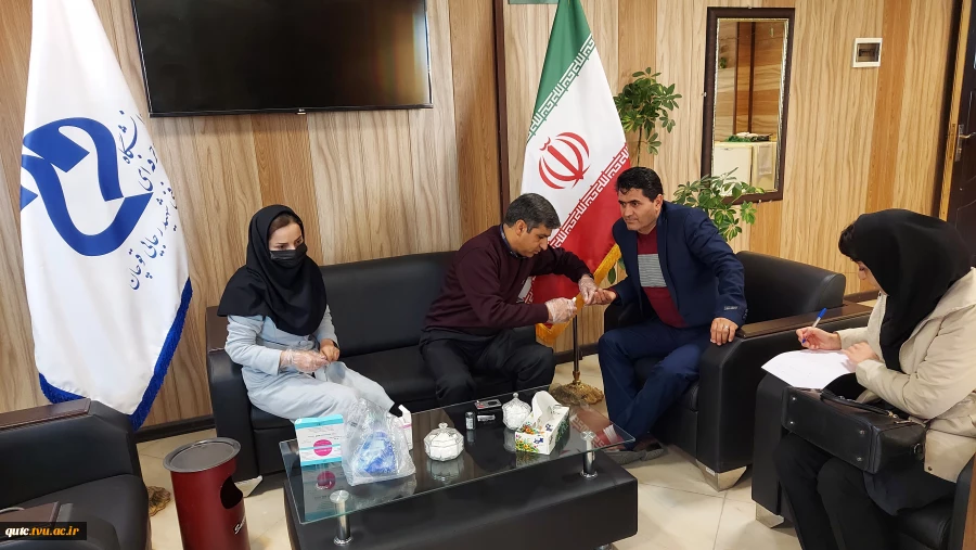 به همت کانون همیاران سلامت واحدمشاوره دانشکده فنی وحرفه ای شهید رجایی قوچان
 تست قند خون، فشارخون ومشاوره تغذیه کارکنان دانشکده فنی وحرفه ای شهید رجایی قوچان انجام شد. 17