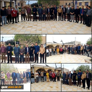 تجمع اساتید، کارکنان و دانشجویان آموزشکده ملی مهارت شهید رجایی قوچان در حمایت از مردم مظلوم فلسطین و محکومیت جنایات وحشیانه رژیم سفاک صهیونیستی