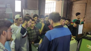 بازدید دانشجویان رشته الکترونیک از کارخانه آساک دوچرخ قوچان
