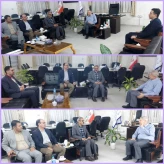 دیدار مهندس شادمان باهمراهی جمعی از همکاران آموزشکده قوچان بافرماندار محترم شهرستان قوچان